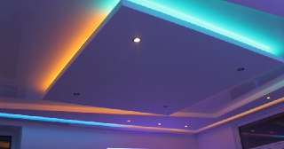 Натяжной потолок с подсветкой Донецк, цена от 2233 руб.